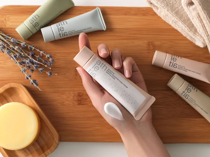 Lifestyle Shot of Hand Cream Collection